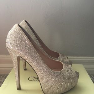 Cathy Jean rose gold stilettos